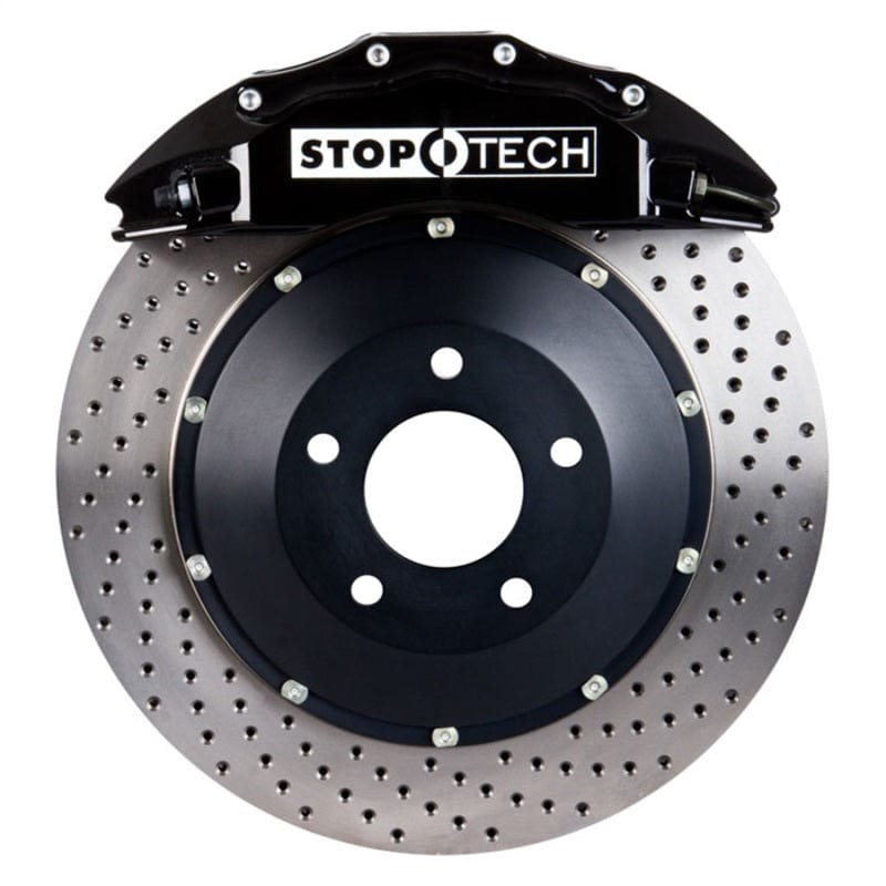 Kies-Motorsports Stoptech StopTech 05-10 Porsche 911 Carrera S (997) Front BBK ST-60 Caliper Blk / 2pc Drilled 355x35mm Rotor