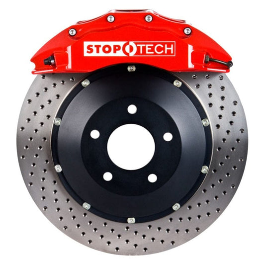 Kies-Motorsports Stoptech StopTech 05-10 Porsche 911 Carrera S (997) Front BBK ST-60 Caliper Red / 2pc Drilled 380x32mm Rotor