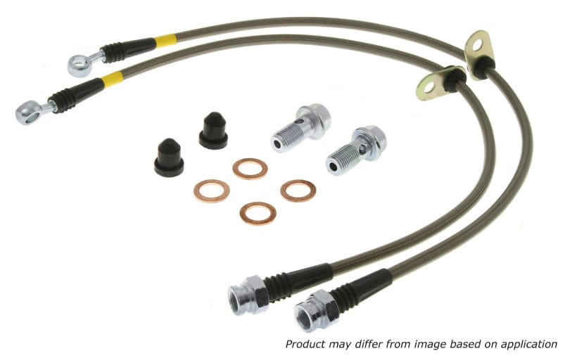 Kies-Motorsports Stoptech StopTech 06-08 BMW M5 / 07-08 M6 / 04-07 525i (Not AWD) Stainless Steel Front Brake Line Kit