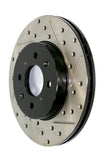 Kies-Motorsports Stoptech StopTech 06-08 BMW Z4 / 00-07 330 Series (E46/E90) Slotted & Drilled Left Front Rotor
