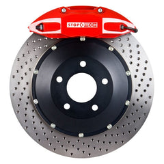 Kies-Motorsports Stoptech StopTech 06-09 BMW M5/M6 Rear Big Brake Kit Red ST-41 Calipers Drilled 380x32mm Rotors
