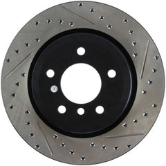 Kies-Motorsports Stoptech StopTech 06 BMW 330 / 07-09 BMW 335 Slotted & Drilled Left Rear Rotor