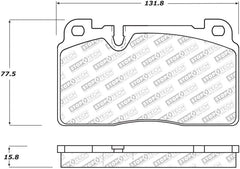 Kies-Motorsports Stoptech StopTech 07-15 Audi Q7 Street Select Brake Pads - Front