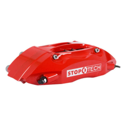 Kies-Motorsports Stoptech StopTech 08-10 Porsche Cayman S BBK Rear ST-40 Red Calipers 332x32 Slotted Rotors