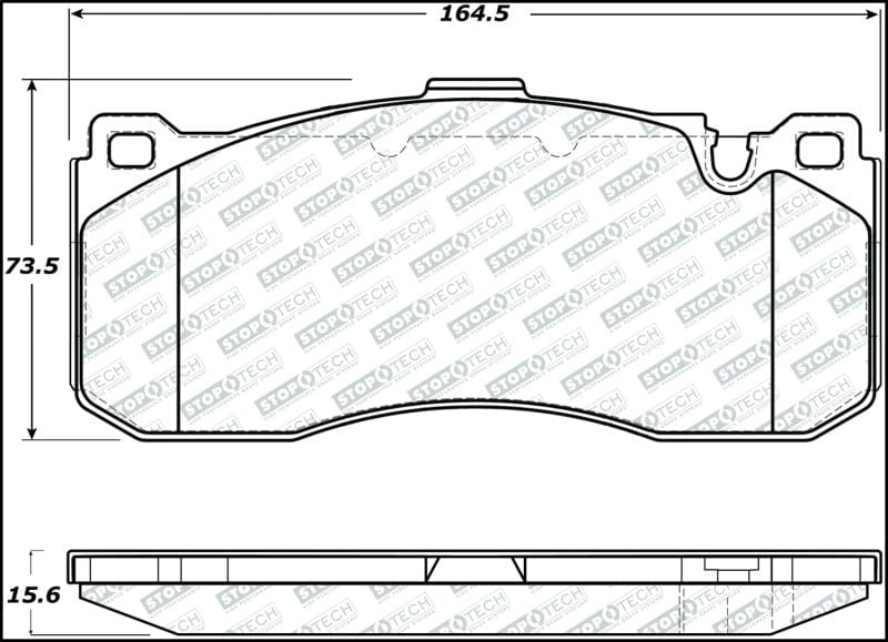 Kies-Motorsports Stoptech StopTech 08-13 BMW 1-Series Street Select Front Brake Pads