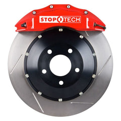Kies-Motorsports Stoptech StopTech 08-13 BMW M3/11-12 1M Coupe Front BBK w/ Red ST-60 Calipers Slotted 380x35mm Rotor