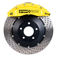 Kies-Motorsports Stoptech StopTech 08-13 BMW M3/11-12 1M Coupe Front BBK w/ Yellow ST-60 Calipers Drilled 380x35mm Rotor