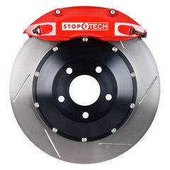 Kies-Motorsports Stoptech StopTech 08+ BMW 328 (E9X) Rear 345x28 Red ST-40 Calipers Slotted Rotors/Pads/SS Lines