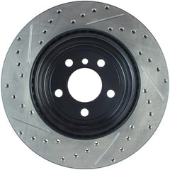 Kies-Motorsports Stoptech StopTech 12-16 BMW 335i Slotted & Drilled Rear Left Rotor