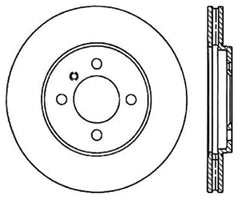 Kies-Motorsports Stoptech StopTech 84-91 BMW 3-Series Cryo Slotted Front Right Sport Brake Rotor