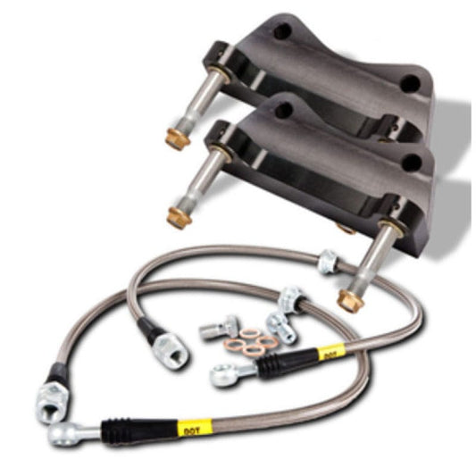 Kies-Motorsports Stoptech StopTech 91-94 Porsche 911 C2S/C4S/ BBK Rear ST-40 Black Calipers 332x32 Slotted Rotor