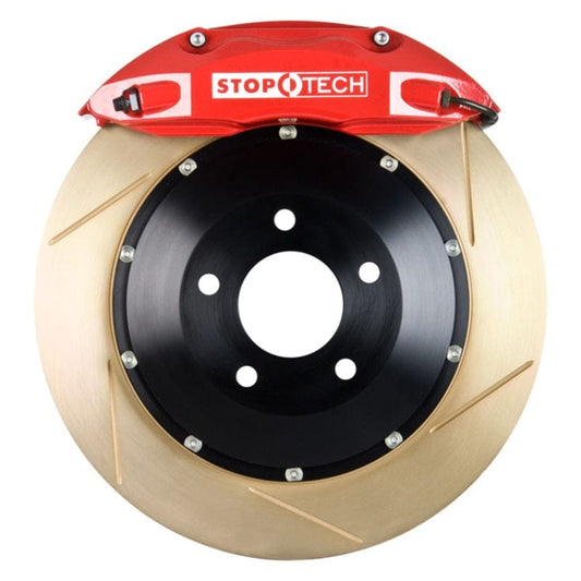 Kies-Motorsports Stoptech StopTech 91-94 Porsche 911 C2S/C4S Rear BBK ST-40 Caliper Red / 2pc Zinc Slotted 332x32mm Rotor