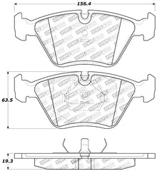 Kies-Motorsports Stoptech StopTech 95-99 BMW M3 / 01-07 M3 E46 / 89-93 M5 / 98-02 Z3 M series / 93-95 530 Front Brake Pads