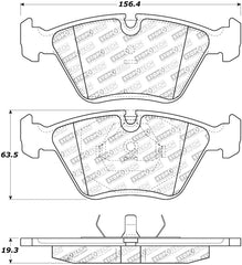 Kies-Motorsports Stoptech StopTech 95-99 BMW M3 / 01-07 M3 E46 / 89-93 M5 / 98-02 Z3 M series Front Brake Pads
