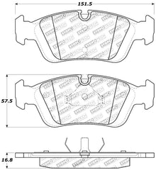 Kies-Motorsports Stoptech StopTech 96-02 BMW Z3 / 03-08 Z4 / 97-00 323 / 10/90-99 325/328 (E30/E36) Front Brake Pads