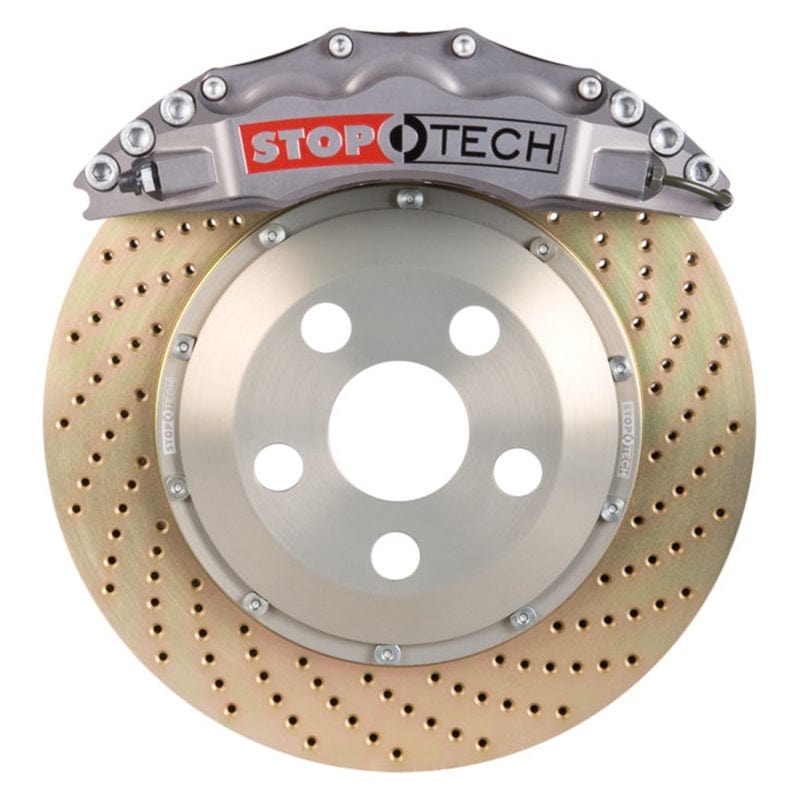 Kies-Motorsports Stoptech StopTech BBK 01-06 Audi All Road / 02-08 A4 Front ST-60 Trophy Caliper 355x32 Zinc Drilled Rotor