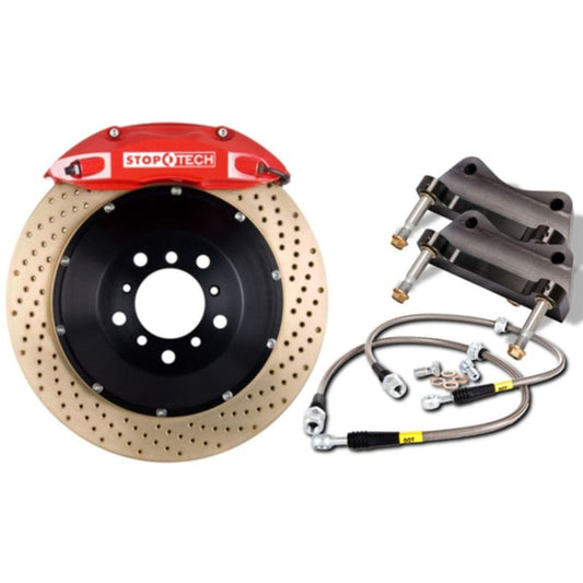 Kies-Motorsports Stoptech StopTech BBK 01-07 BMW M3 (E46) Rear ST-40 Red Caliper Zinc Drilled 355x32mm Rotors