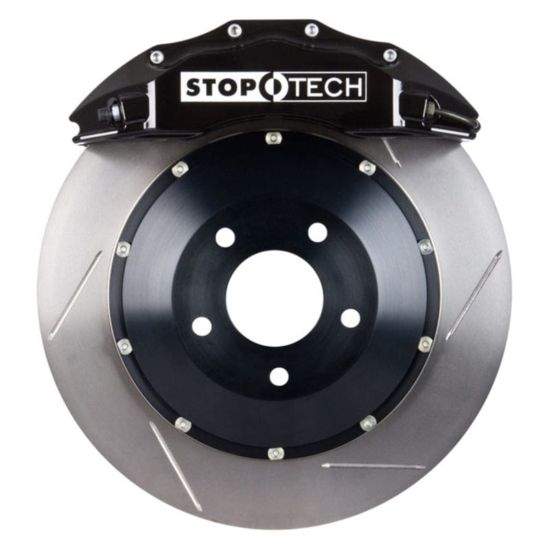 Kies-Motorsports Stoptech StopTech BBK 01-07 BMW M3 (E46) ST-60 Black Calipers 380x32 Front Slotted Rotors