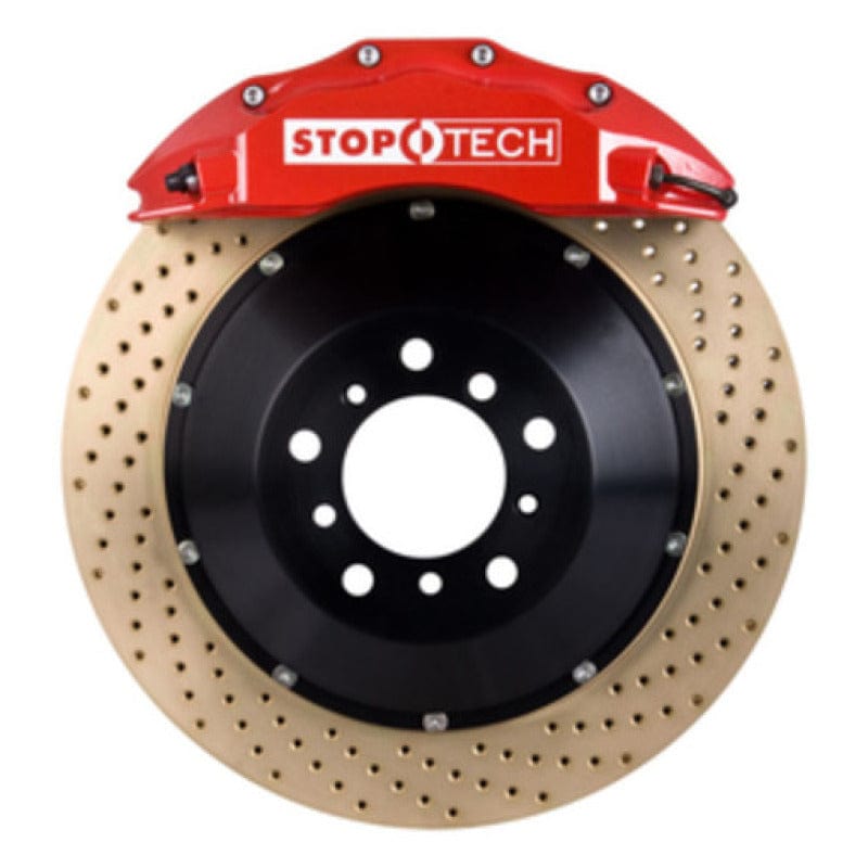 Kies-Motorsports Stoptech StopTech BBK 07-09 BMW 335i/335d Front 355x32 Drilled 2pc Rotors ST-60 Red Calipers