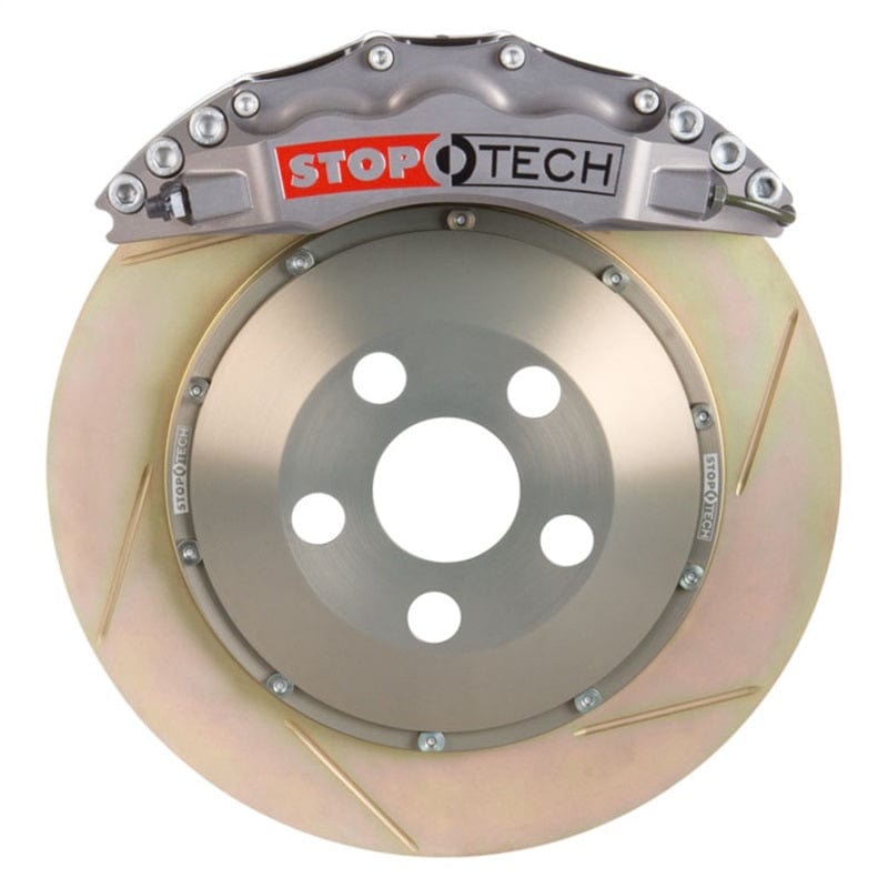 Kies-Motorsports Stoptech StopTech BBK 07-09 BMW 335i/335d Front 355x32 Zinc Slotted Rotors ST-60 Tropy Anodized Calipers