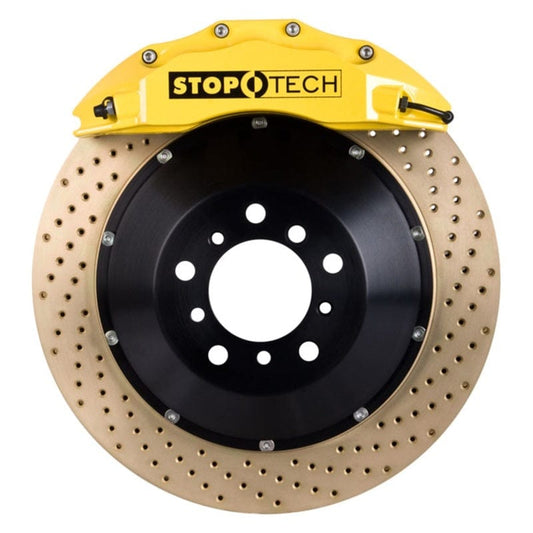 Kies-Motorsports Stoptech StopTech BBK 07-13 BMW 335i/335d Front 355x32 Drilled 2pc Rotors ST-60 Yellow Calipers