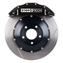 Kies-Motorsports Stoptech StopTech BBK 08-11 Audi S5 / 10 S4 Front 355x32 Black ST-60 Calipers Slotted Rotors Pads SS Lines