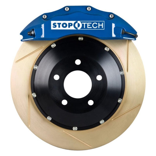 Kies-Motorsports Stoptech StopTech BBK 14-15 BMW M3 / M4 Front Blue ST-60 Calipers 380x32 Zinc Slotted Rotors