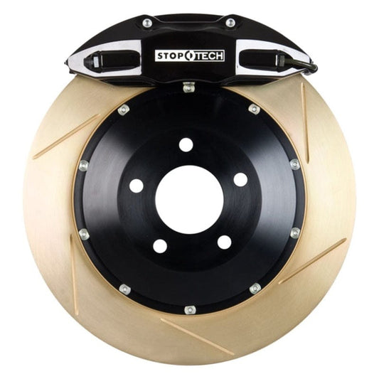 Kies-Motorsports Stoptech StopTech BBK 14-15 BMW M3 / M4 Rear Black ST-40 Calipers 380x32 Zinc Slotted Rotors