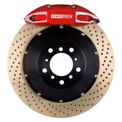 Kies-Motorsports Stoptech StopTech BBK 14-15 BMW M3 / M4 Rear Red ST-40 Calipers 380x32 Zinc Drilled Rotors
