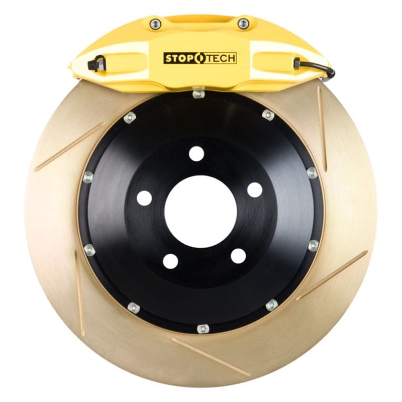 Kies-Motorsports Stoptech StopTech BBK 14-15 BMW M3 / M4 Rear Yellow ST-40 Calipers 380x32 Zinc Slotted Rotors