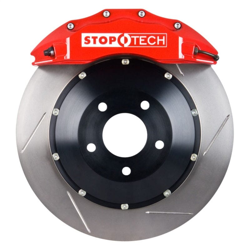 Kies-Motorsports Stoptech StopTech Big Brake Kit 10-6/11 Audi S4 / 08-11 S5 Front Red ST-60 Calipers Slotted 355x32mm Rotors