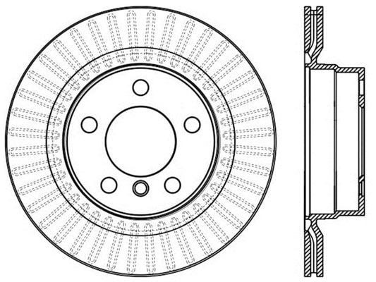 Kies-Motorsports Stoptech StopTech BMW 12-15 335i / 2014 428i / 2014 235i/228i Rear Right Slotted Sport Brake Rotor