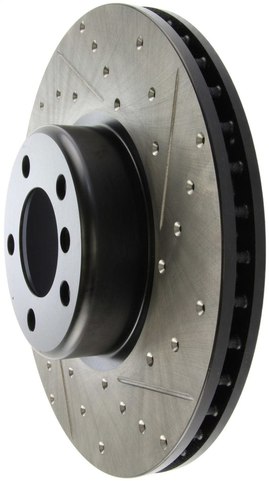 Kies-Motorsports Stoptech StopTech BMW 12-15 335i / 2014 428i / 2015 235i/228i Front Left Slotted & Drilled Sport Brake Rotor