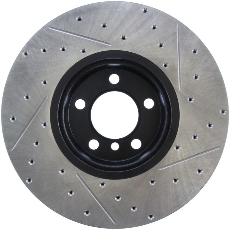 Kies-Motorsports Stoptech StopTech BMW 12-15 335i / 2014 428i / 2015 235i/228i Front Right Slotted & Drilled Sport Brake Rotor
