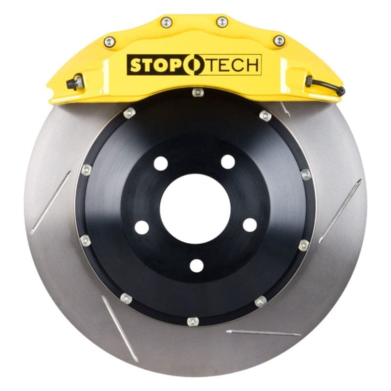 Kies-Motorsports Stoptech StopTech BMW 12-20 328i Front BBK w/Yellow ST60 Calipers Slotted 355X32mm Rotors