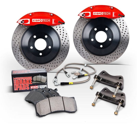 Kies-Motorsports Stoptech StopTech BMW E36/46 Exc. M Front Touring BBK w/ Silver Caliper and Slotted Rotors