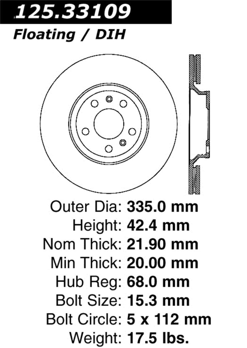 Kies-Motorsports Stoptech StopTech CryoStop High Carbon Rotor - Rear