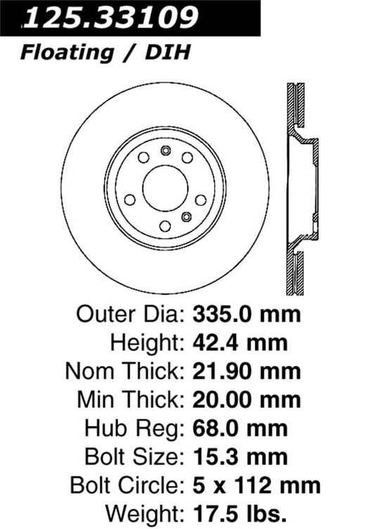 Kies-Motorsports Stoptech StopTech CryoStop High Carbon Rotor - Rear