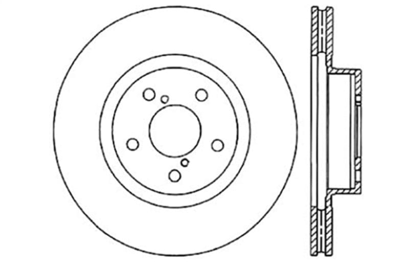 Kies-Motorsports Stoptech StopTech Drilled Sport Brake Rotor