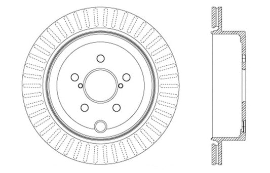 Kies-Motorsports Stoptech StopTech Drilled Sport Brake Rotor