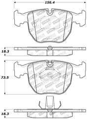 Kies-Motorsports Stoptech StopTech Performance 00-04 BMW M5 E39 / 00-06 X5 / 03-05 Range Rover HSE Front Brake Pads