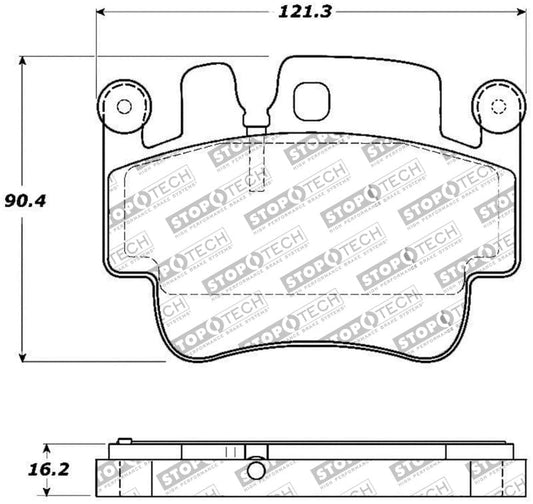Kies-Motorsports Stoptech StopTech Performance 00-07 Porsche Boxster S / 06-07 Cayman / 99-05 911 Carrera Front Brake Pads