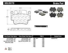 Kies-Motorsports Stoptech StopTech Performance 00-07 Porsche Boxster S / 06-07 Cayman / 99-05 911 Carrera Front Brake Pads