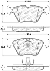Kies-Motorsports Stoptech StopTech Performance 04-09 BMW X3 (E38) / 06-09 Z4 3.0Si (E86) / 00-07 330 Series Front Brake Pads