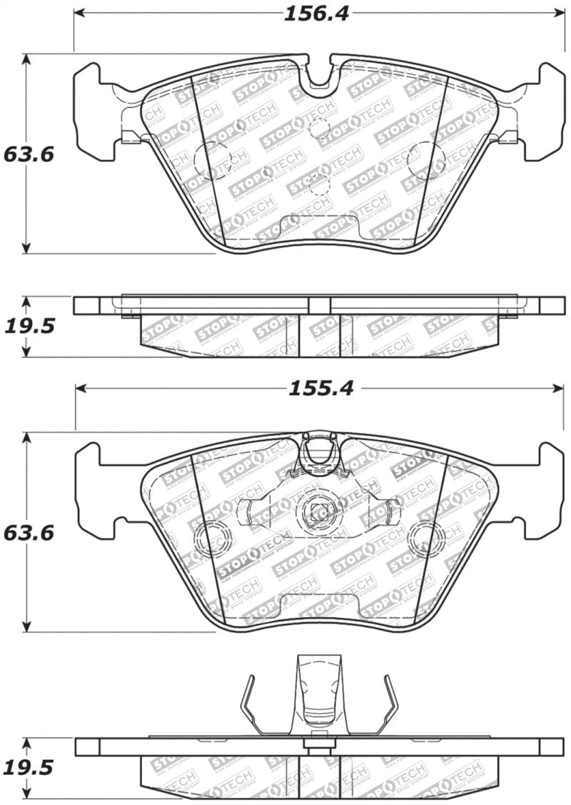 Kies-Motorsports Stoptech StopTech Performance 06-09 BMW M3/Z4 (E86/E89) Front Brake Pads