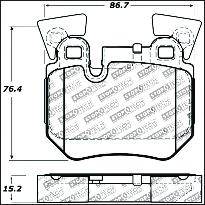 Kies-Motorsports Stoptech StopTech Performance 08-09 BMW 128i/135i Coupe Rear Brake Pads