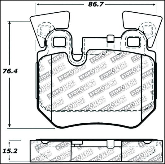 Kies-Motorsports Stoptech StopTech Performance 08-09 BMW 128i/135i Coupe Rear Brake Pads
