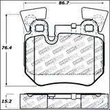 Kies-Motorsports Stoptech StopTech Performance 08-09 BMW 128i/135i Coupe Rear Brake Pads