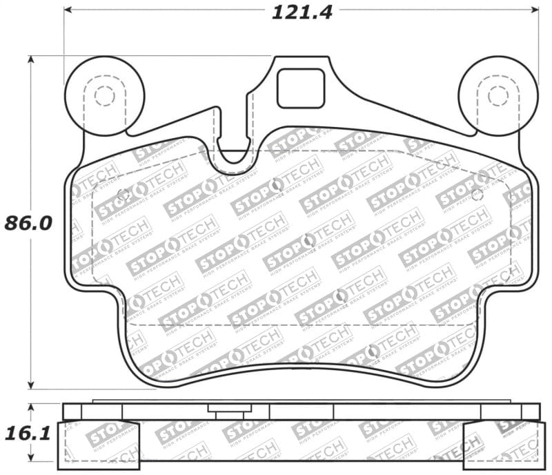 Kies-Motorsports Stoptech StopTech Performance 09-10 Porsche Boxster / 08-10 Boxster S/Cayman / 05-08 911 Front Brake Pads