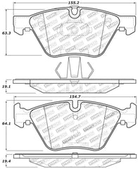 Kies-Motorsports Stoptech StopTech Performance 12 BMW X1 / 09-13 Z4 / 06 325 Series (Exc E90) Front Brake Pads